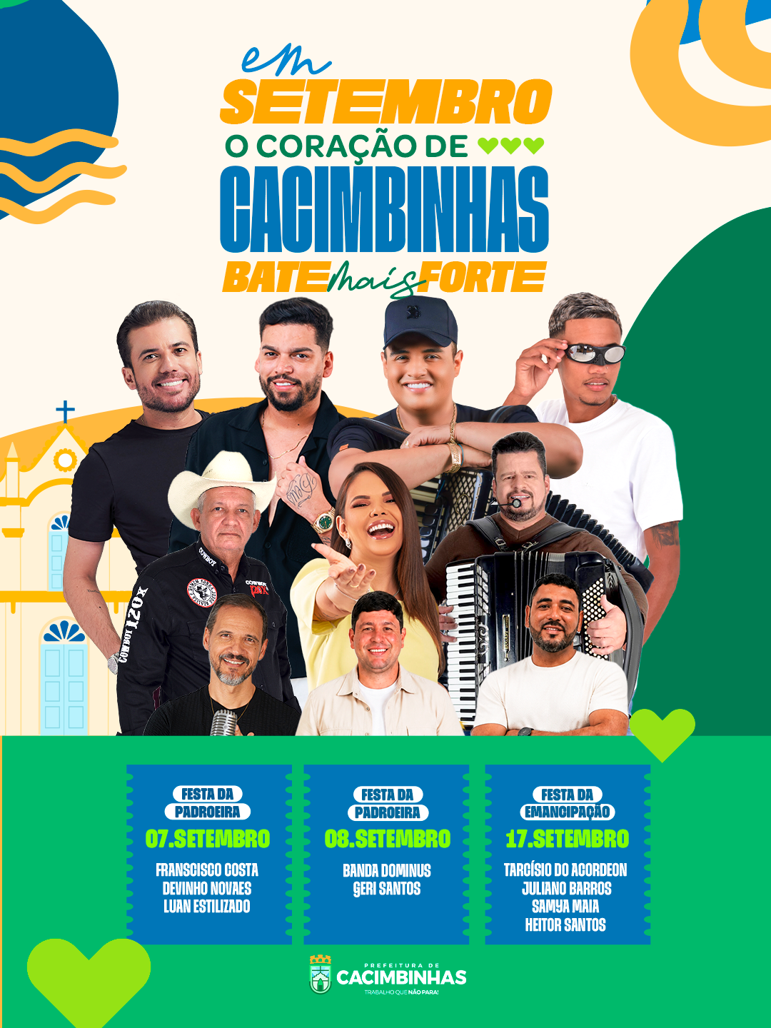 Cacimbinhas anuncia programação de setembro com grandes shows