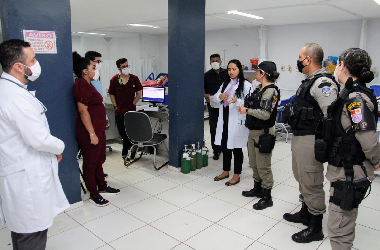 Agosto Lilás: Patrulha Maria da Penha realiza roda de conversa na Upa e na sede da Secretaria de Saúde de Coruripe