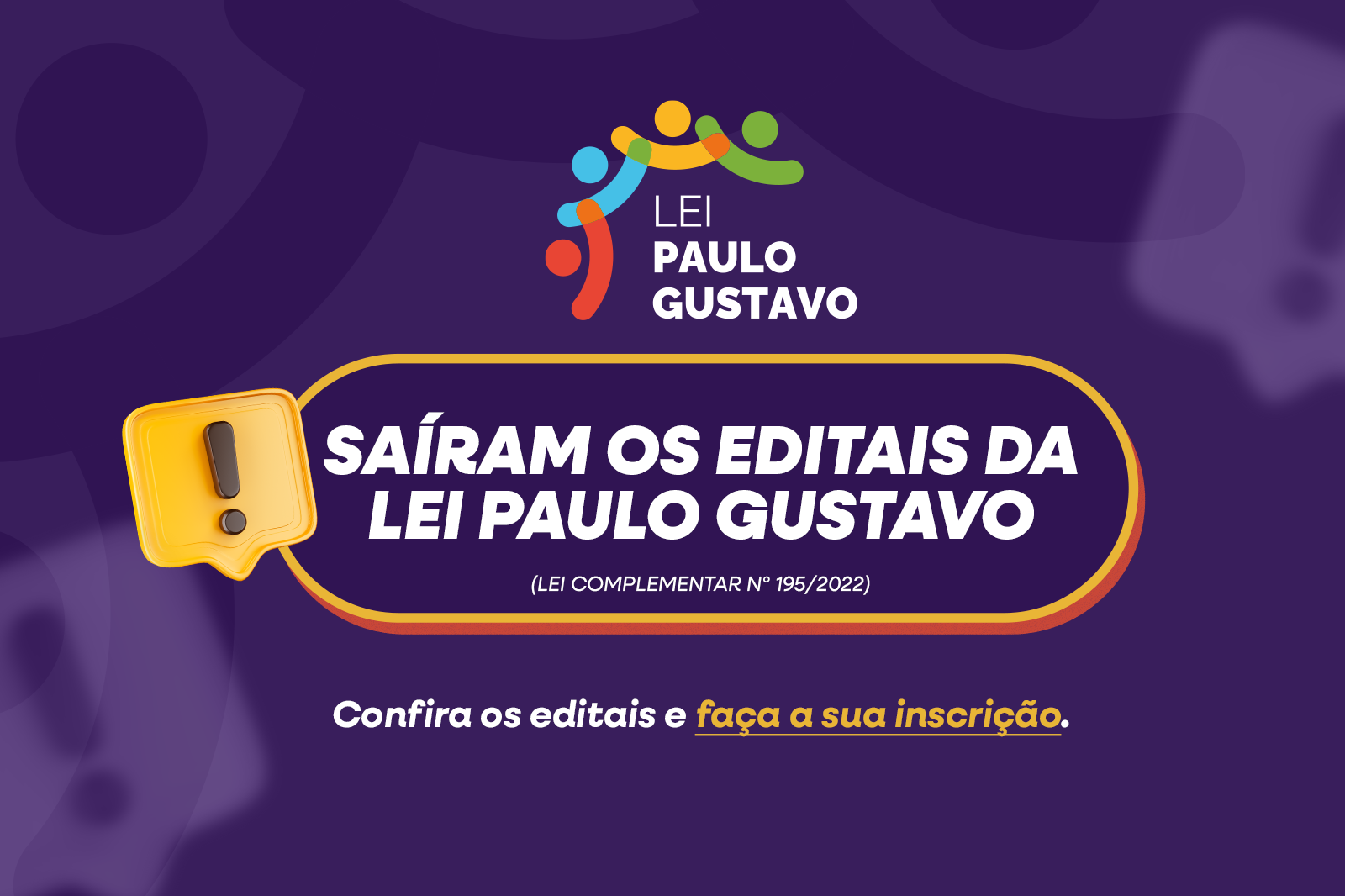 Prefeitura de Coruripe divulga editais da Lei Paulo Gustavo