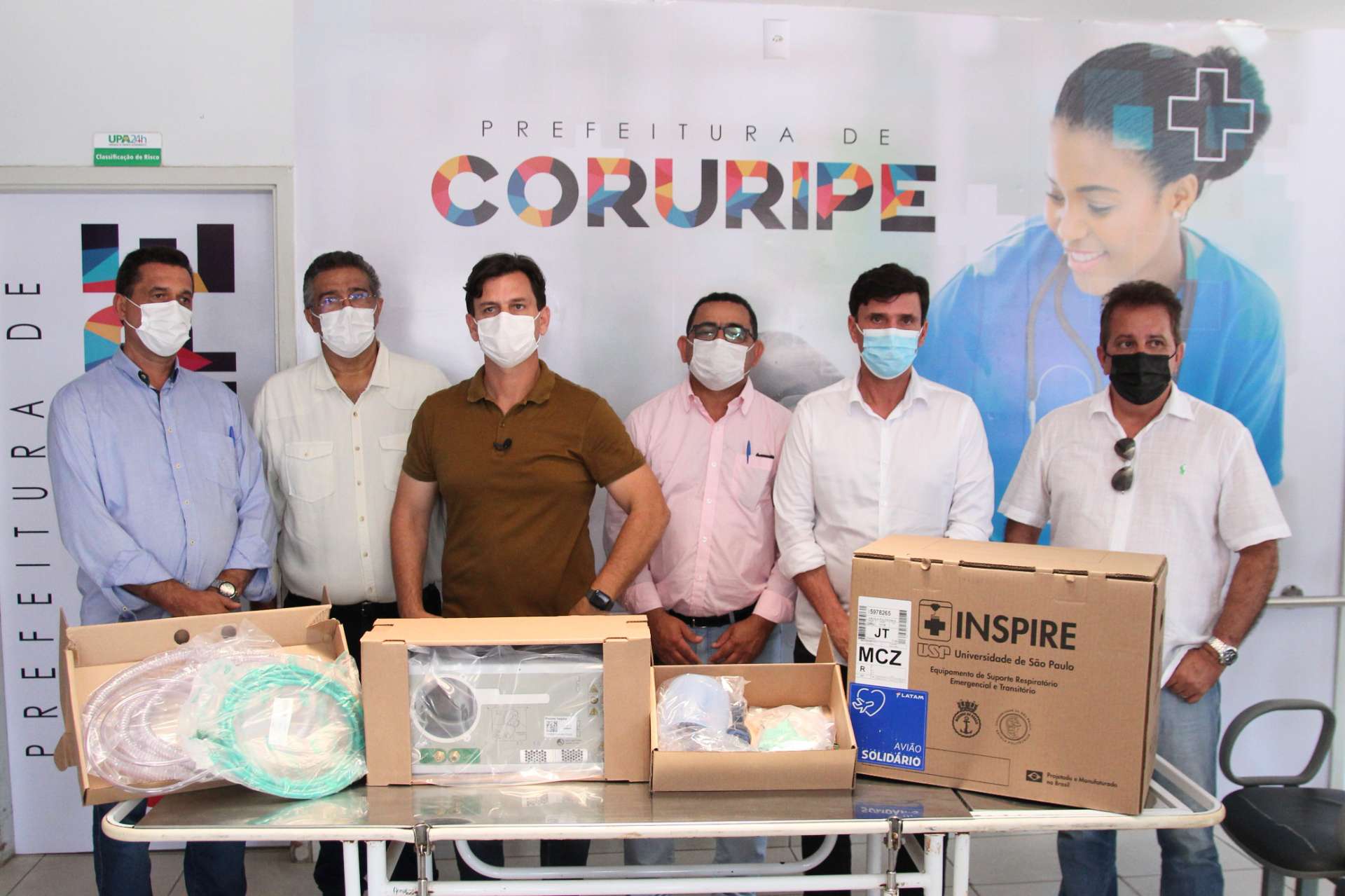 Unidade de Pronto Atendimento de Coruripe recebe dois respiradores doados pela USP