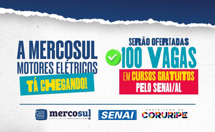 Mercosul Motores: Senai abre vagas em Coruripe para curso de aperfeiçoamento