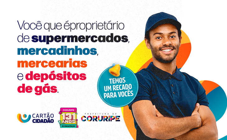 Prefeitura de Coruripe lança Cartão Cidadão que beneficiará 1000 famílias e convida empresas para cadastro