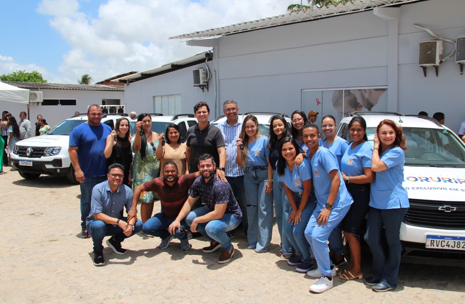 Prefeito Marcelo Beltrão entrega quatro novos carros à Saúde de Coruripe