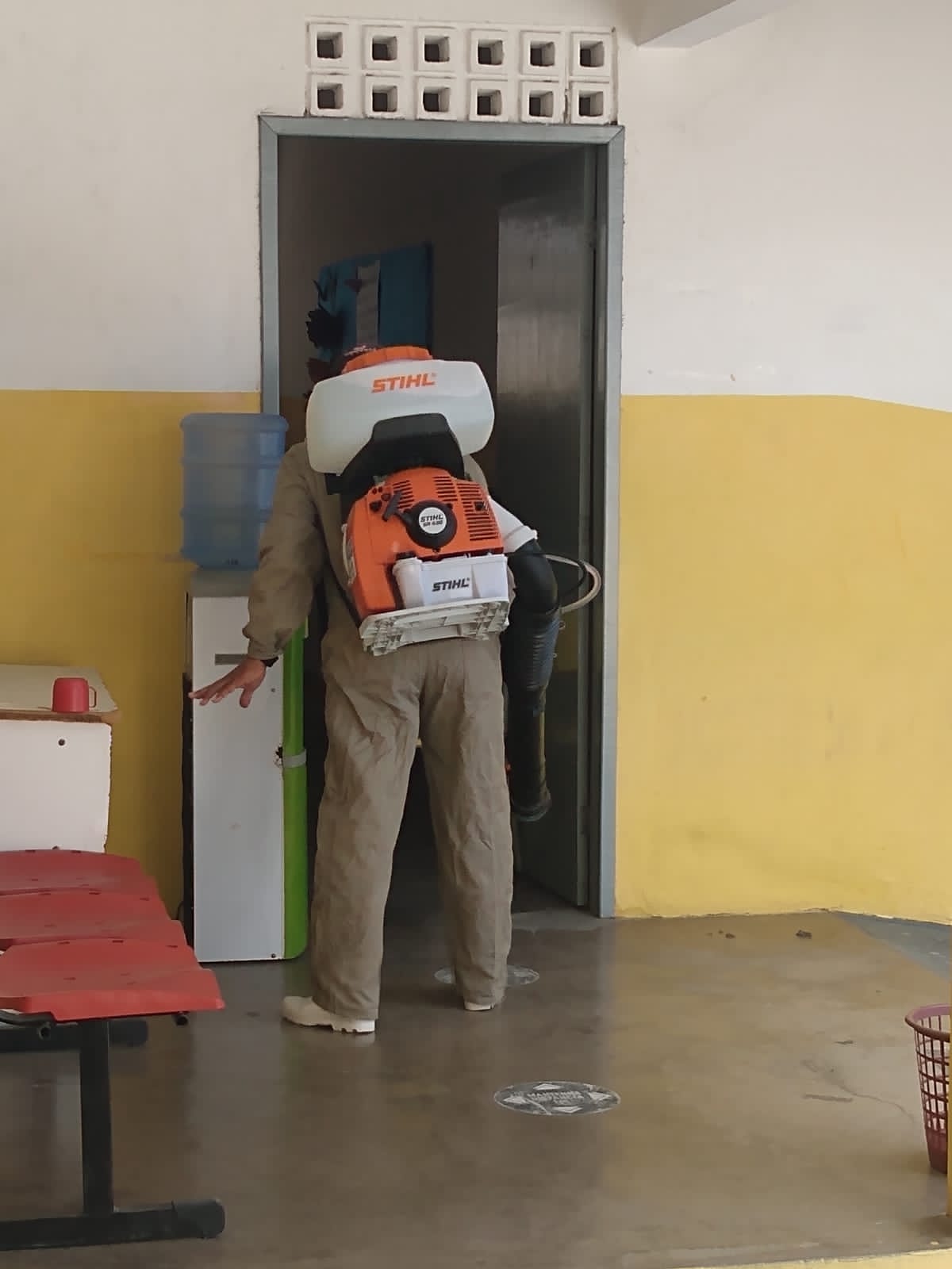 Parceria entre saúde e educação promove sanitização dos prédios escolares