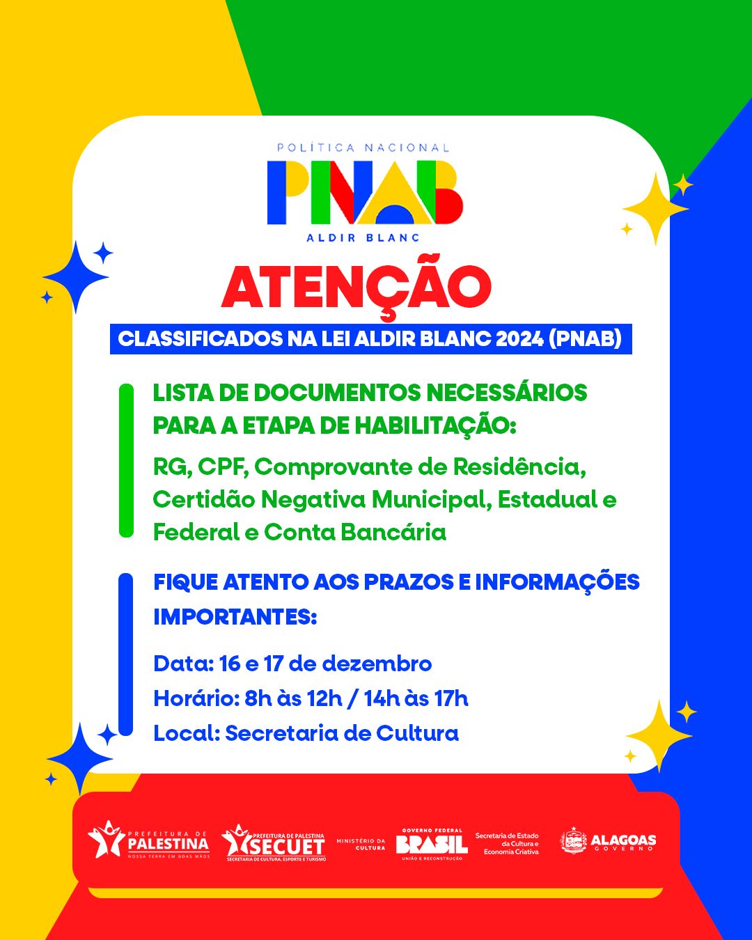 Classificados na lei aldir blanc 2024 (pnab).