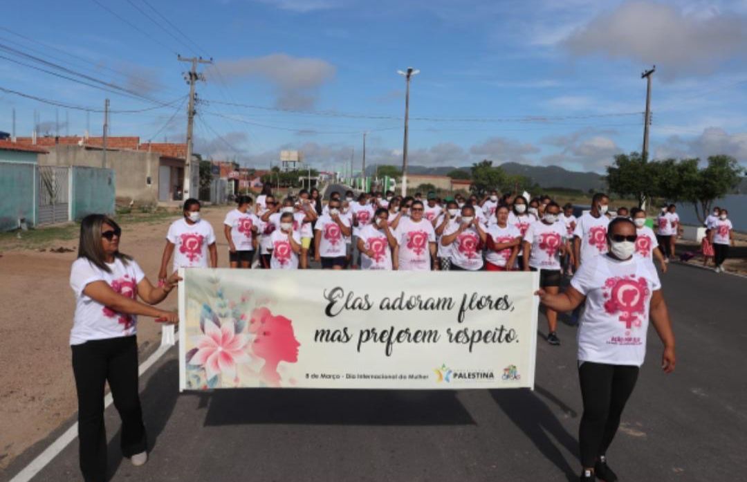 a prefeitura de palestina realiza ações em homenagem às mulheres palestinenses