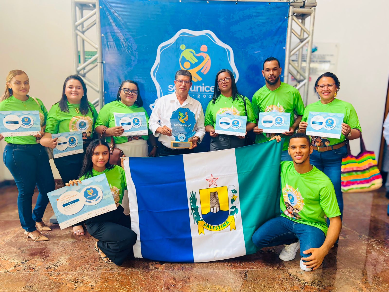 Palestina é oficialmente certificada com o Selo Unicef e é reconhecida internacionalmente.