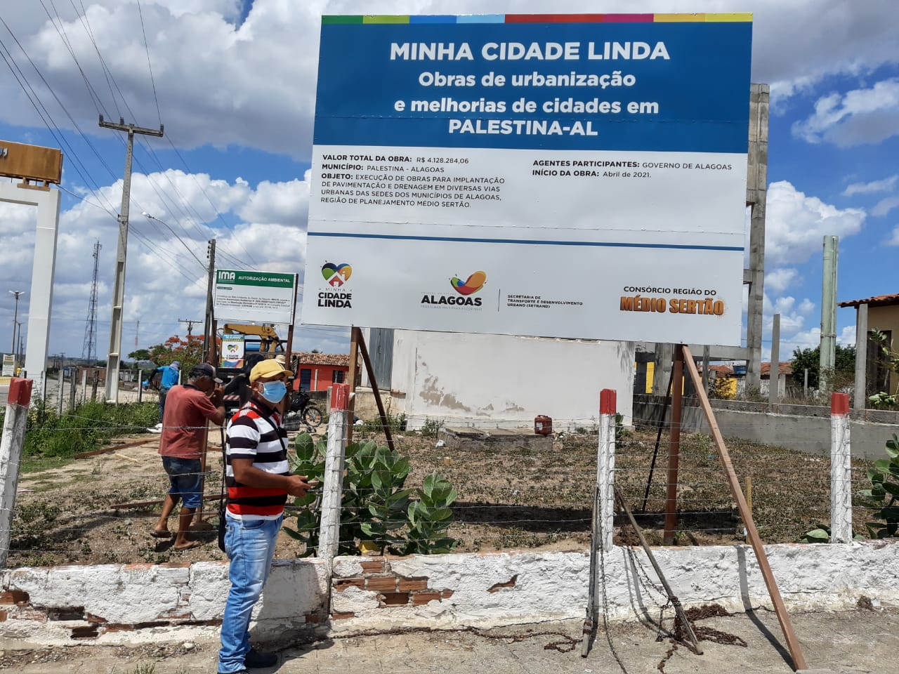 Programa Minha Cidade Linda inicia obras de pavimentação em Palestina