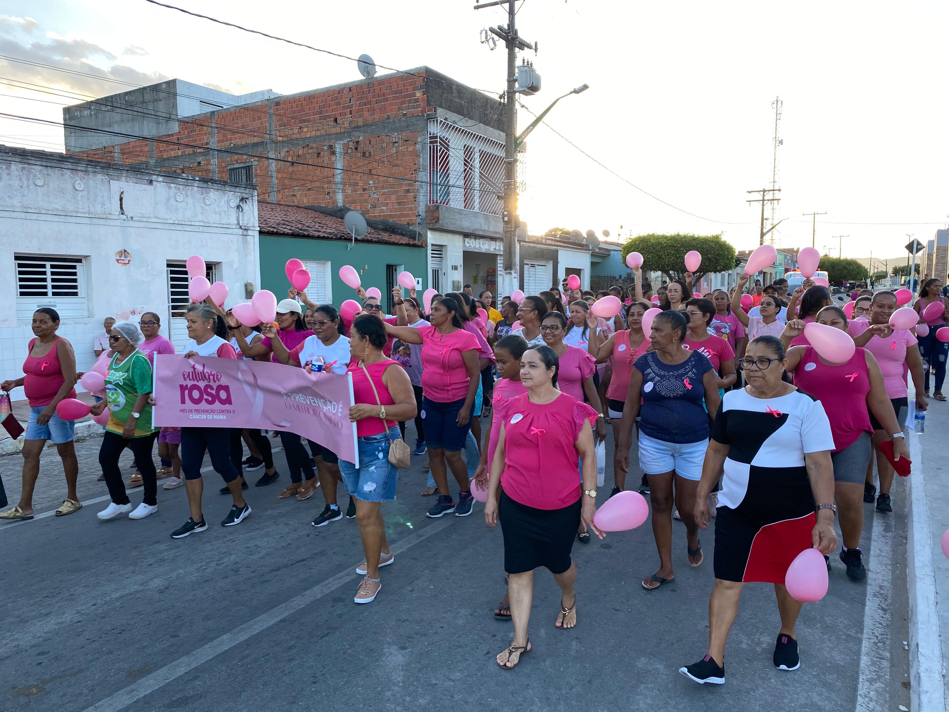 Outubro Rosa: prefeitura de Palestina promove ações de prevenção ao câncer de mama e colo do útero