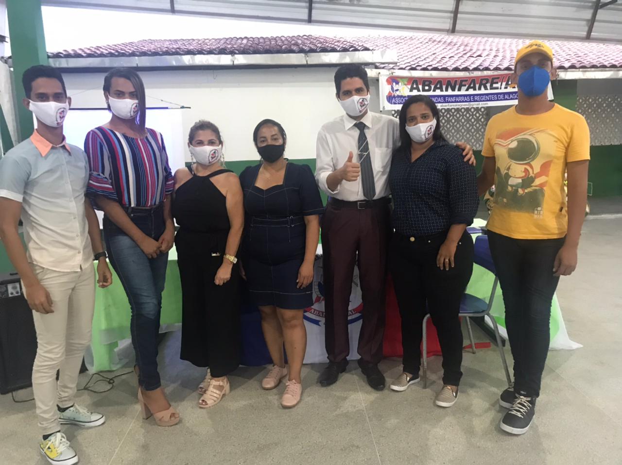 Representantes da banda municipal Maria Emília Carvalho participam da condibaf 2021.