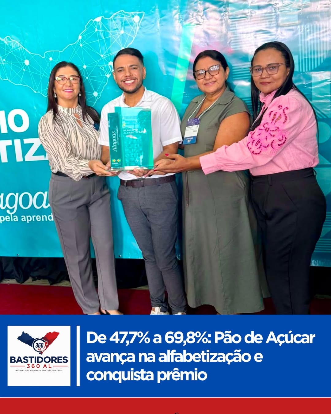 Pão de Açúcar conquistou o Prêmio Município Alfabetizador 2025,