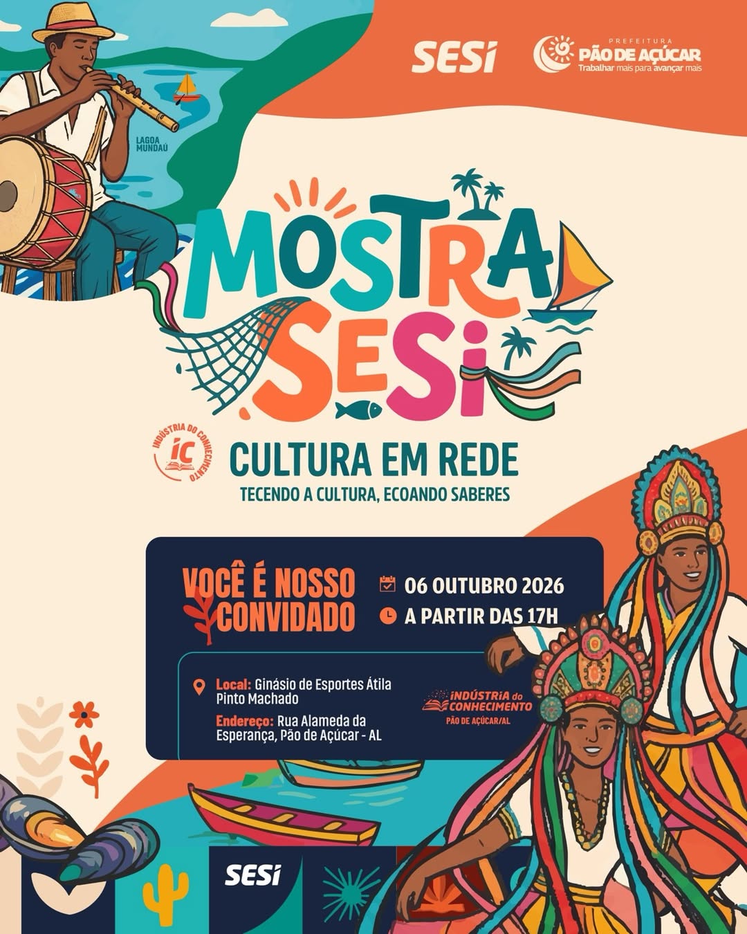 Pão de Açúcar recebe a Mostra SESI de Cultura em Rede na próxima terça-feira (06)