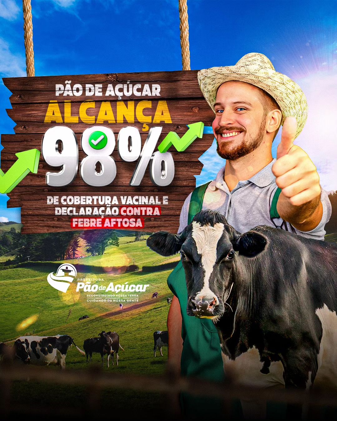 Pão de Açúcar contra a Febre Aftosa
