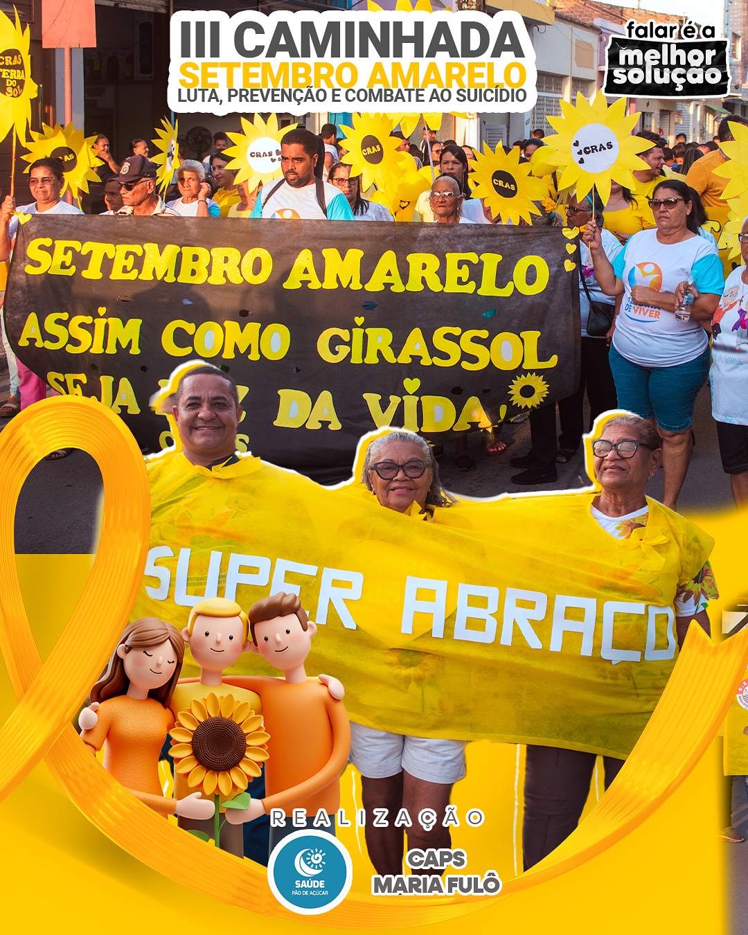 III Caminhada Setembro Amarelo do CAPS Maria Fulô