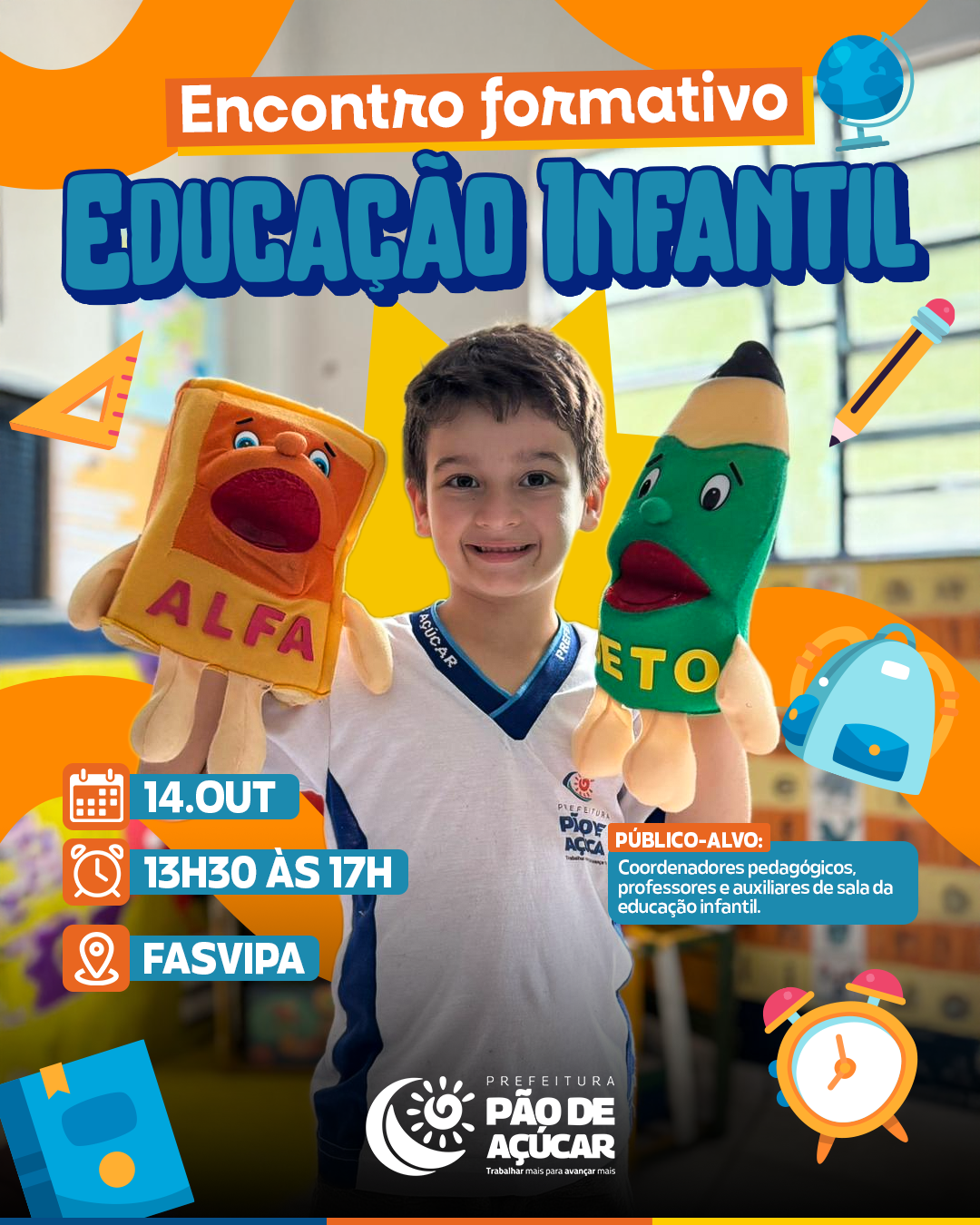 Encontro Formativo de Educação Infantil será realizado em Pão de Açúcar