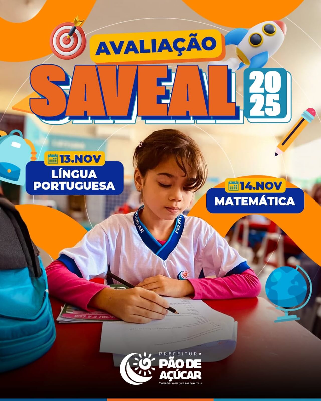 Alunos de Pão de Açúcar participam da Avaliação SAVEAL 2025