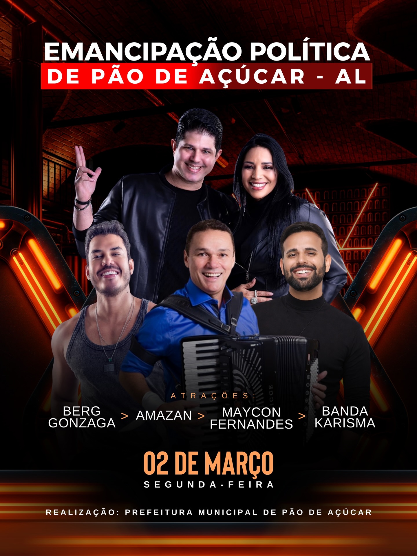 Confira a programação da emancipação política de Pão de Açúcar