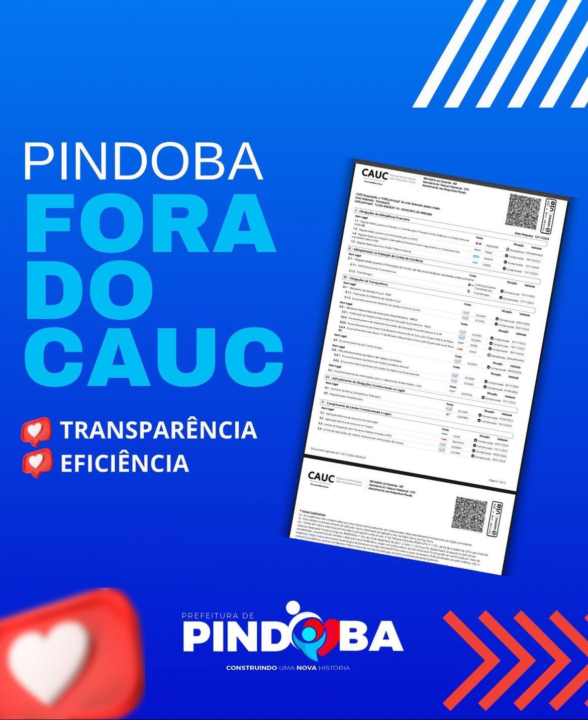 PINDOBA FORA DO CAUC