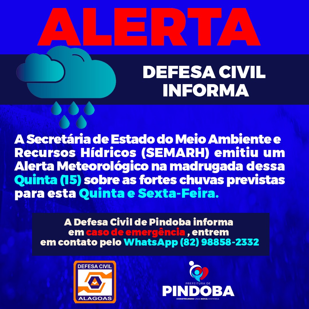 ALERTA DA DEFESA CIVIL