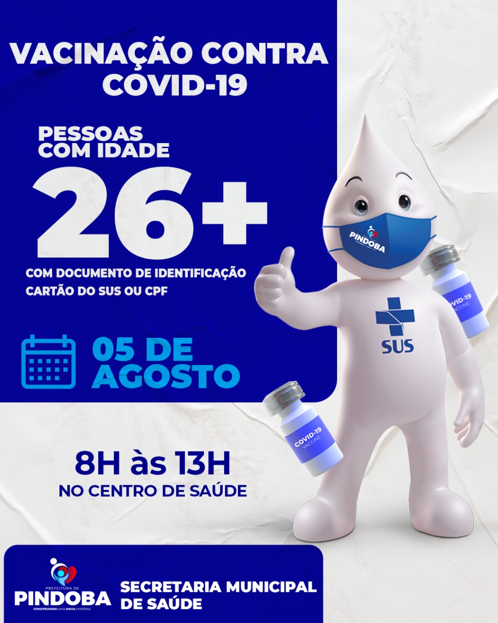 PINDOBA AVANÇA NA VACINAÇÃO