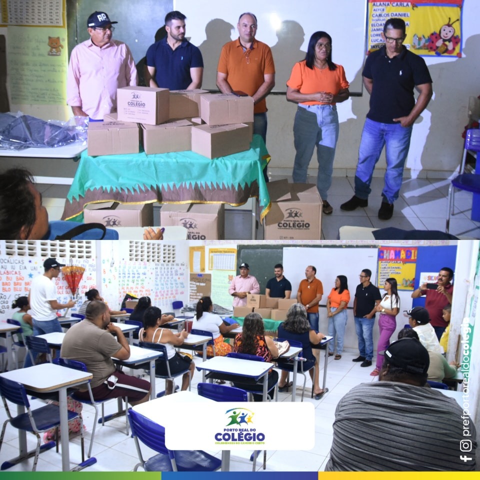 EJA TAMBÉM FORAM INCLUÍDOS NAS ENTREGAS DOS KITS DE MATERIAIS ESCOLARES