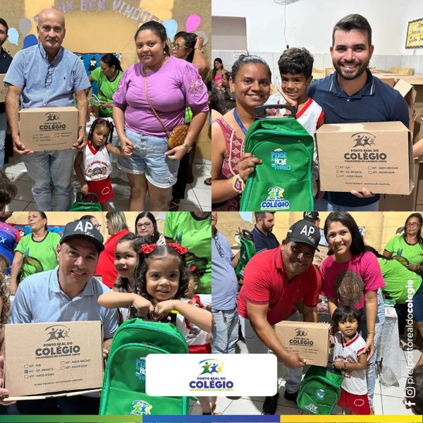 ENTREGAS DOS KITS DE MATERIAIS ESCOLARES.