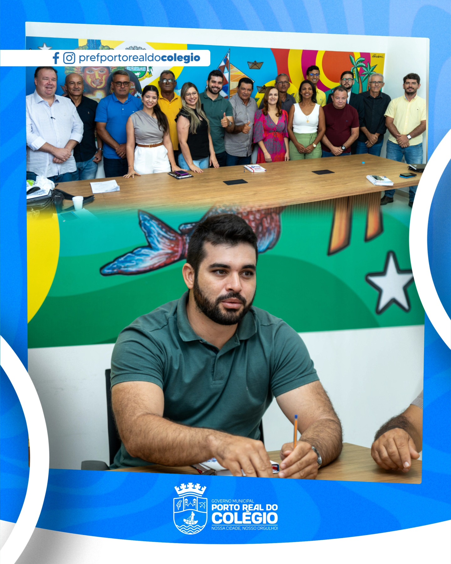 REUNIÃO COM SECRETÁRIOS MUNICIPAIS E DIRIGENTES DE PASTAS ESTRATÉGICAS.