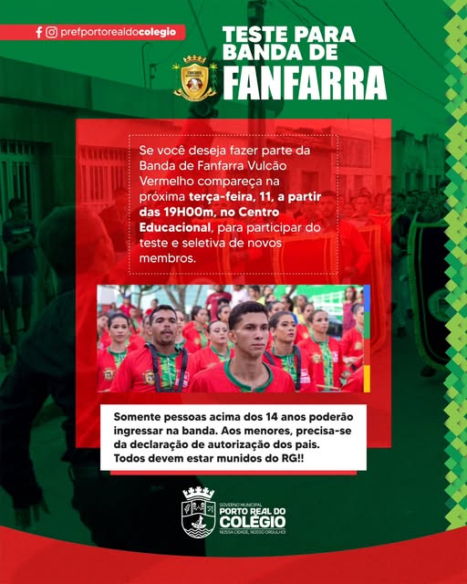TESTE PARA BANDA DE FANFARRA