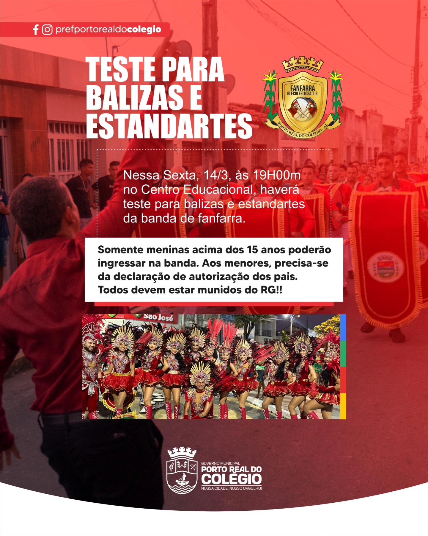 TESTE PARA BALIZAS E ESTANDARTES