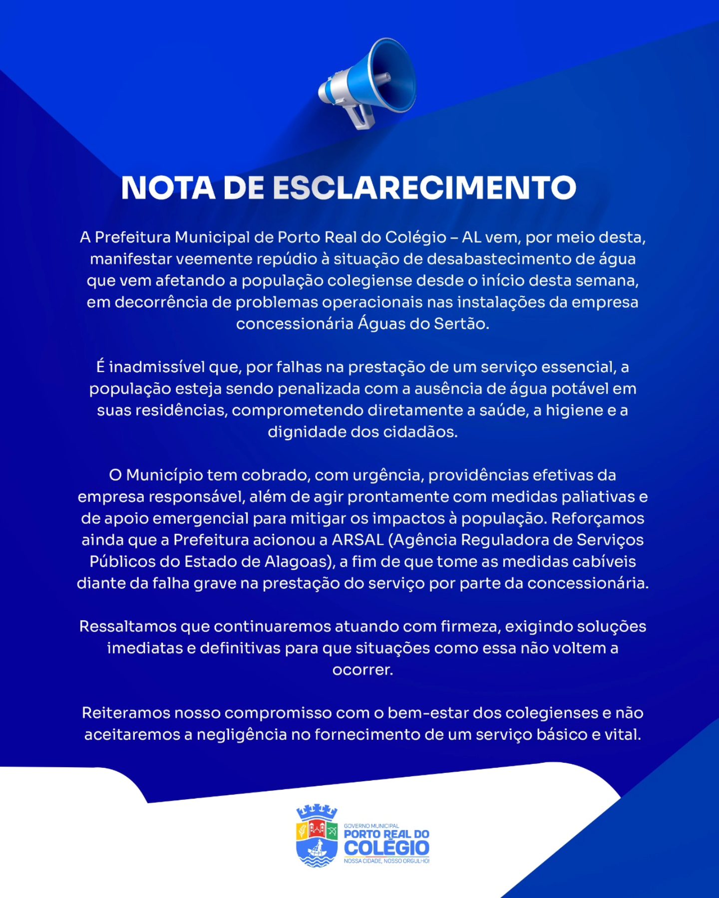 NOTA DE ESCLARECIMENTO