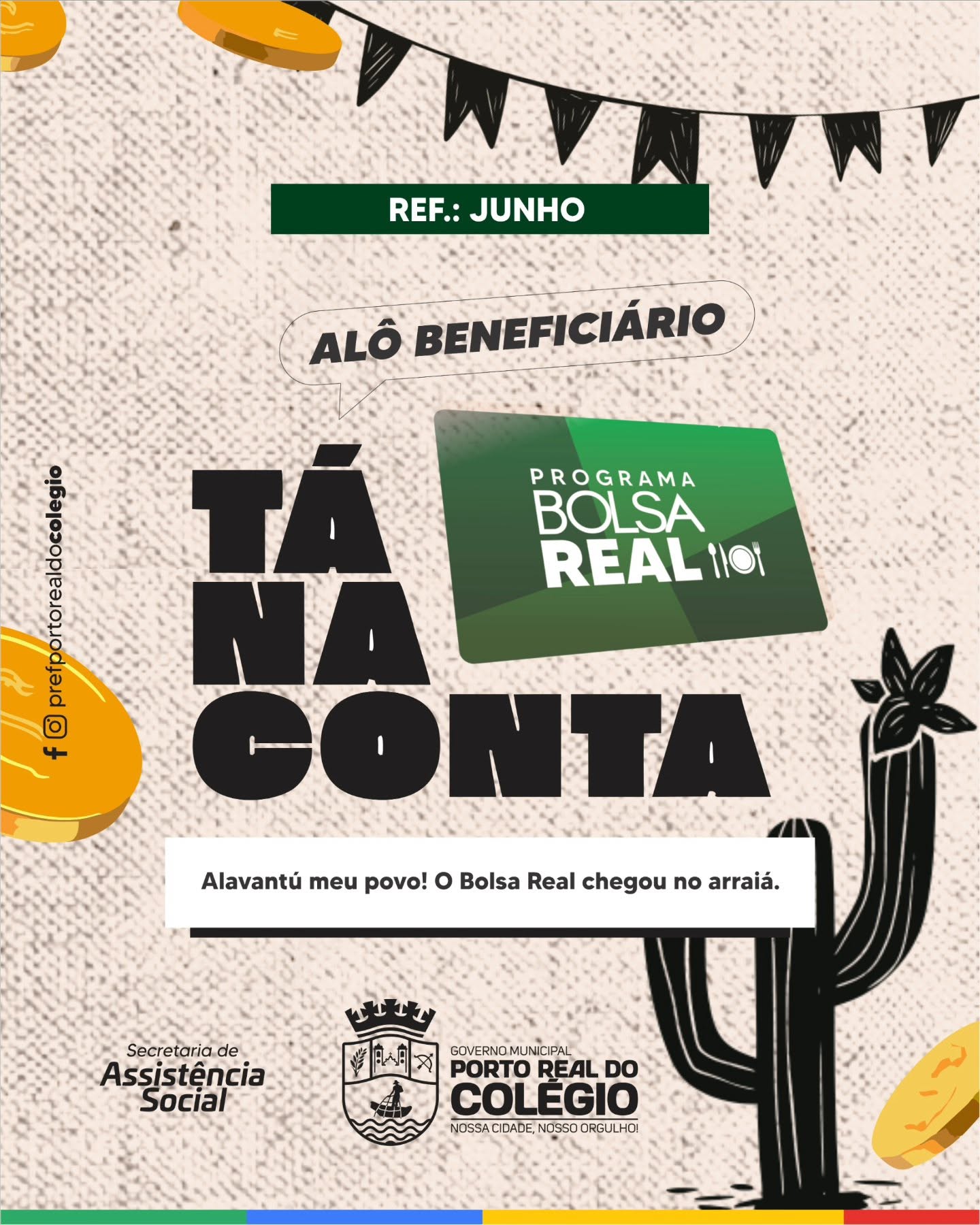 Atenção, beneficiários do programa Bolsa Real ✅️