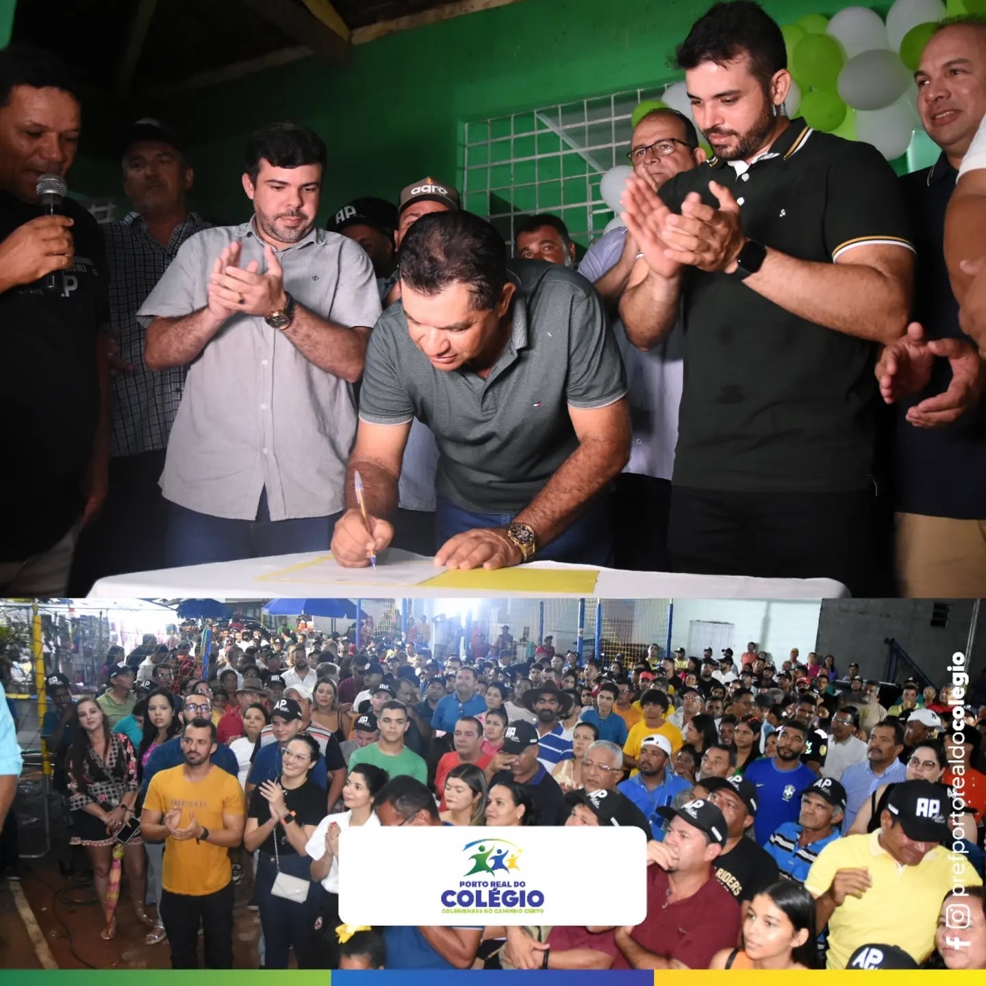 ASSINATURA DA ORDEM DE SERVIÇO DA REFORMA E AMPLIAÇÃO DA ESCOLA MUNICIPAL JOSÉ IZIDORIO DA SILVA.