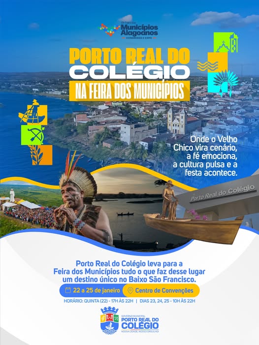 Porto Real do Colégio marca presença na Feira dos Municípios Alagoanos