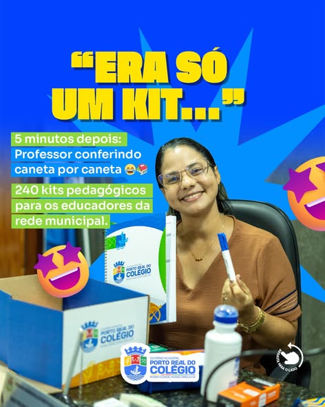 Era só entregar os kits…”