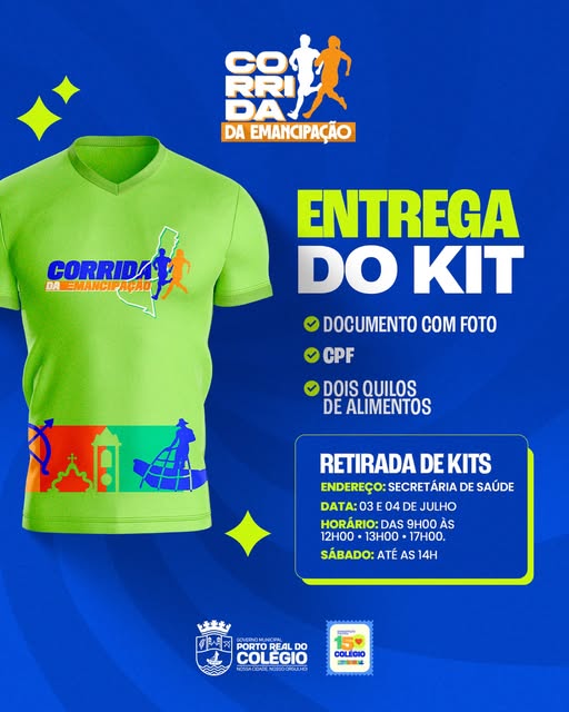 Vai correr com a gente? Confira as informações para a retirada do kit e não deixe para a última hora!