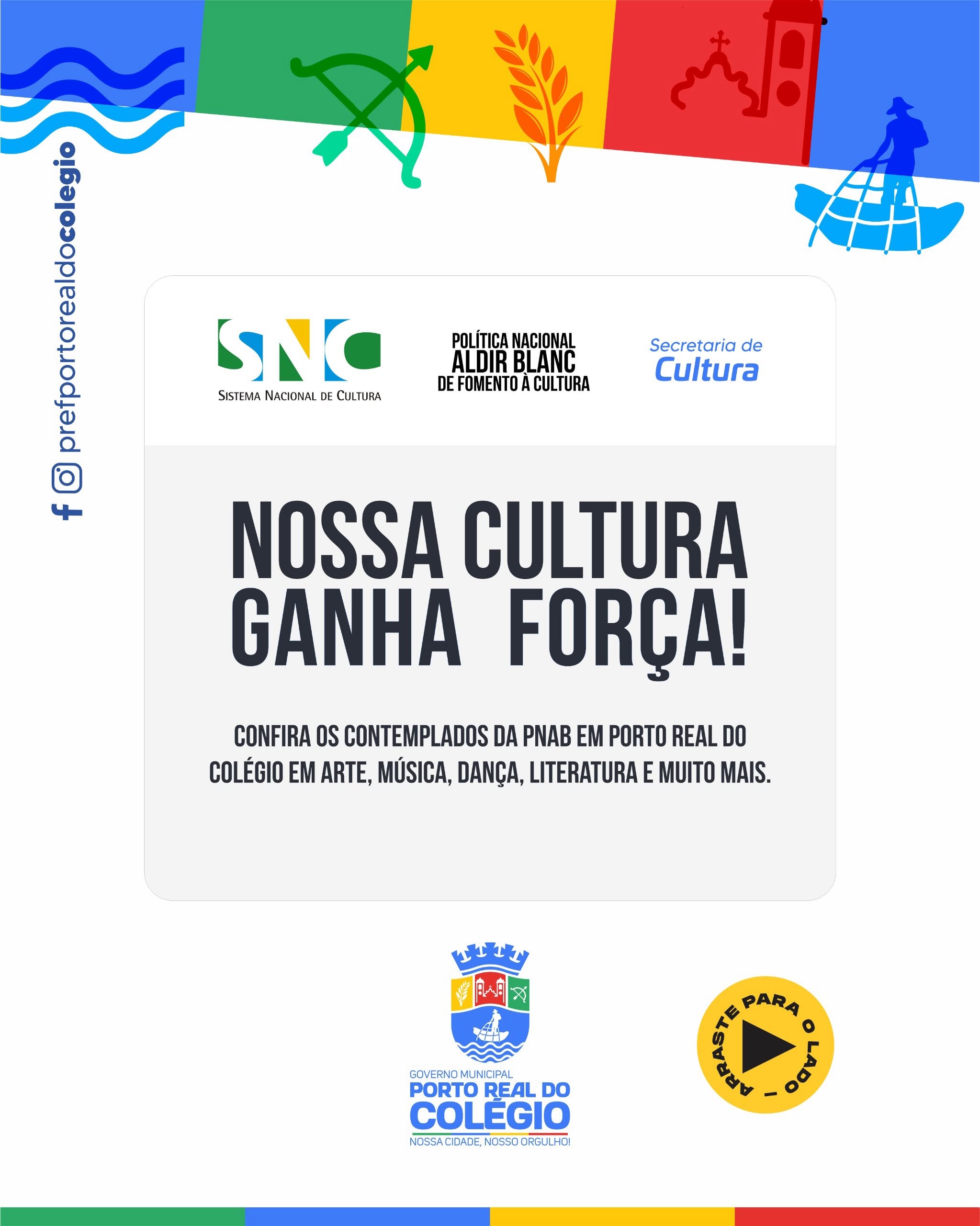 Nossa cultura ganha força quando quem faz cultura é valorizado!