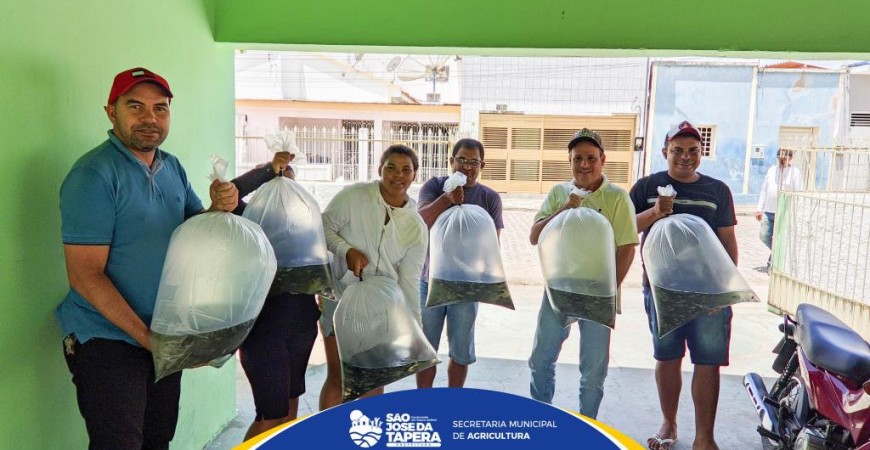 Prefeitura Realiza Distribuição De Alevinos Para Agricultores Do Município