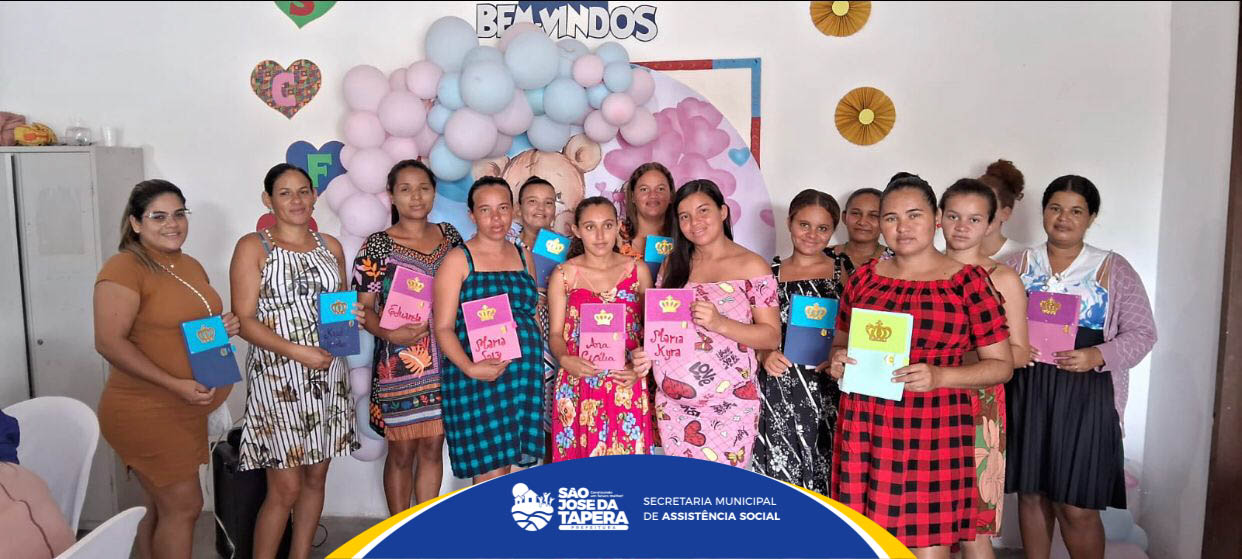 Encontro com as gestantes para trabalhar o mês da campanha Agosto Dourado