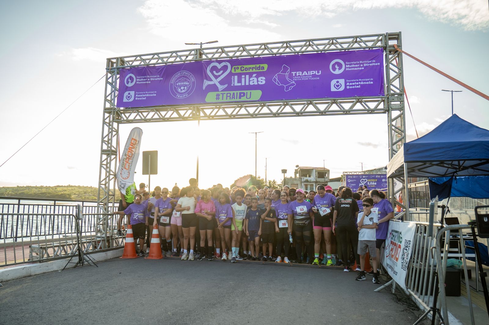 Corrida Agosto Lilás mobiliza centenas de traipuenses pelo fim da violência contra a mulher