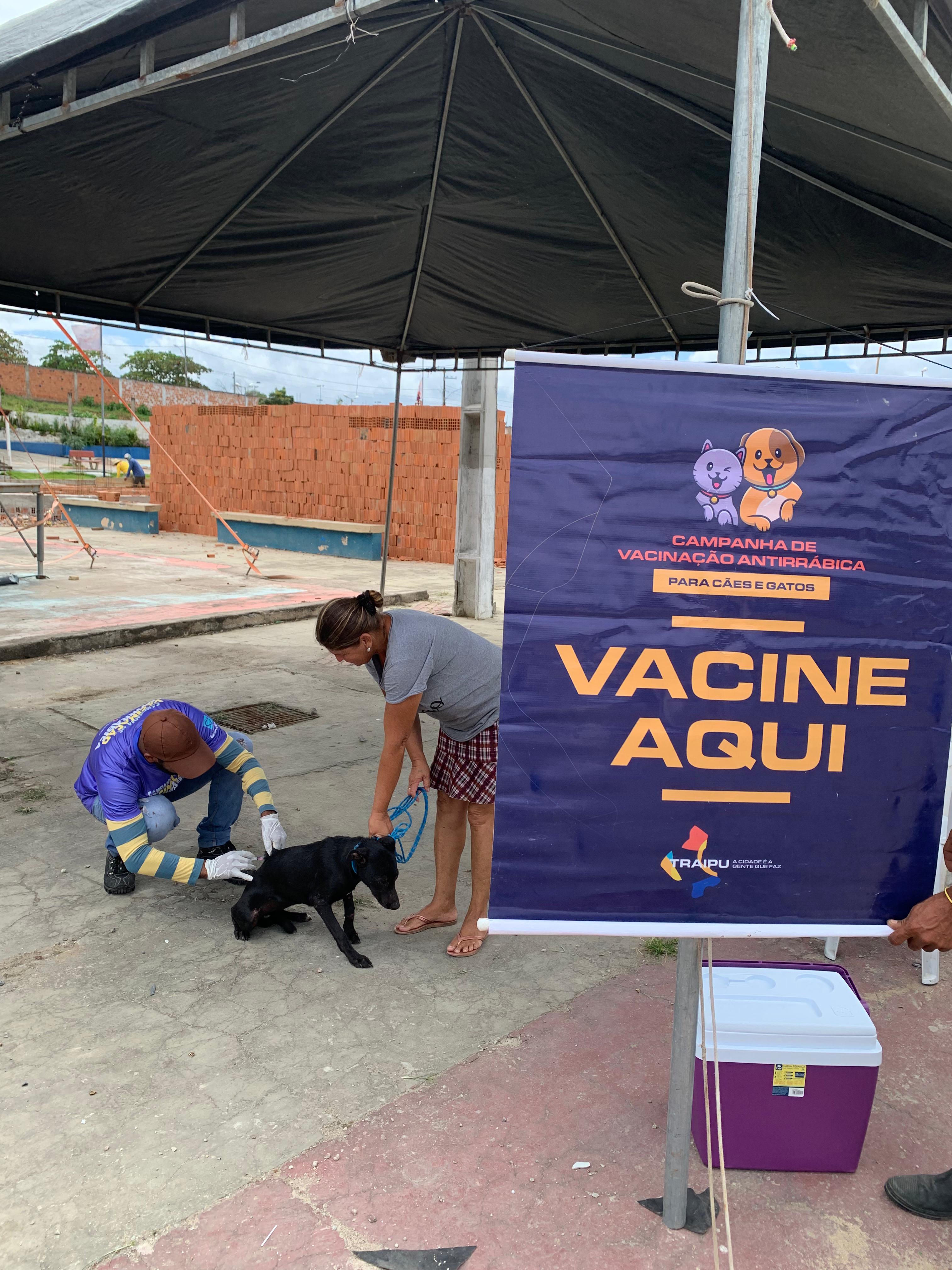 Dia D de vacinação antirrábica inicia Campanha Contra Raiva em Traipu