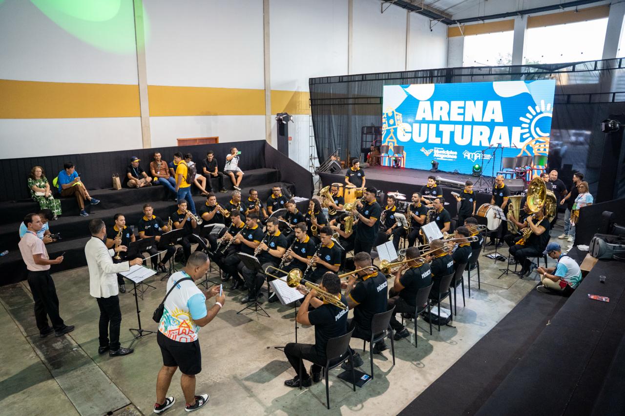 O som da Cidade dos Músicos: Apresentação da Filarmônica de Traipu encanta público na 13ª Feira dos Municípios Alagoanos