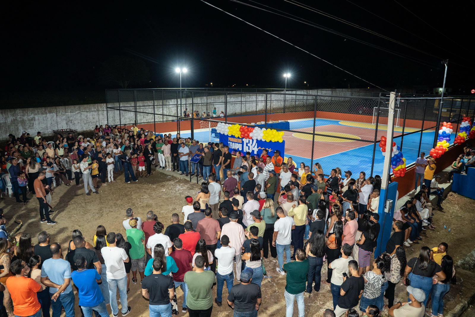 Prefeitura inaugura quadras esportivas no Sítio Novo e Vila São José durante programação dos 134 anos do município