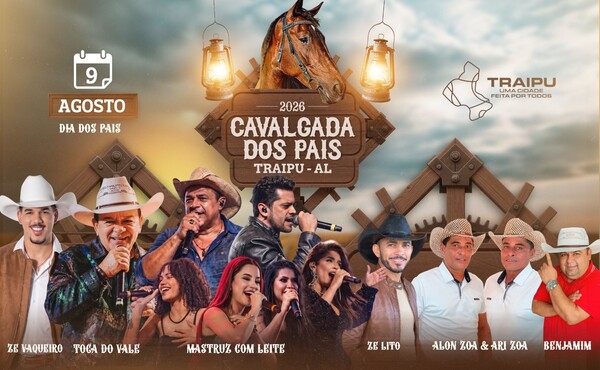 Prefeitura anuncia atrações da Cavalgada dos Pais 2026
